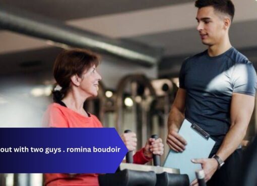 working out with two guys . romina boudoir